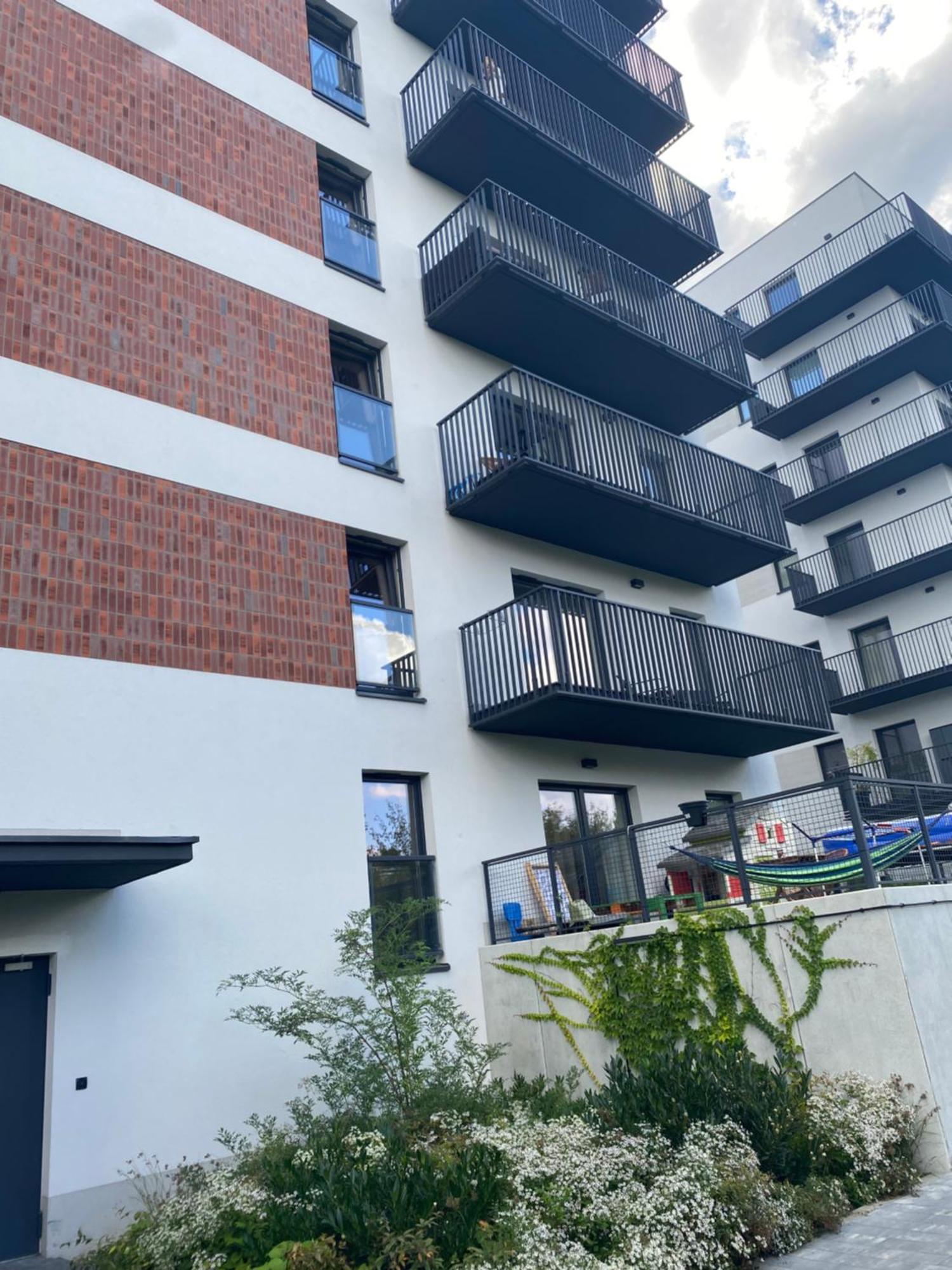 Metro Szwedzka Apartament Orange Warschau Buitenkant foto